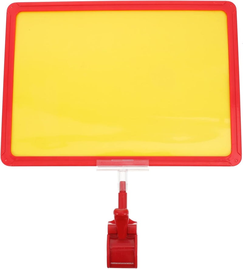 klarako 1 Set Billboard Clip Merchandise Sign Display tag Clips Label Board with Clip Clearance Signs for Retail Store Commodity Tag Board Shop Tag a New Material a5 Food Small Blackboard - Image 1