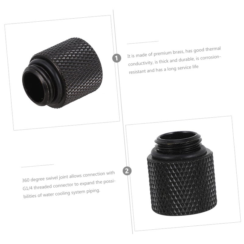 G1 4 Inch Copper Water Cooling Extender Fitting 3 PCS for PC Liquid Cooling System - Image 5