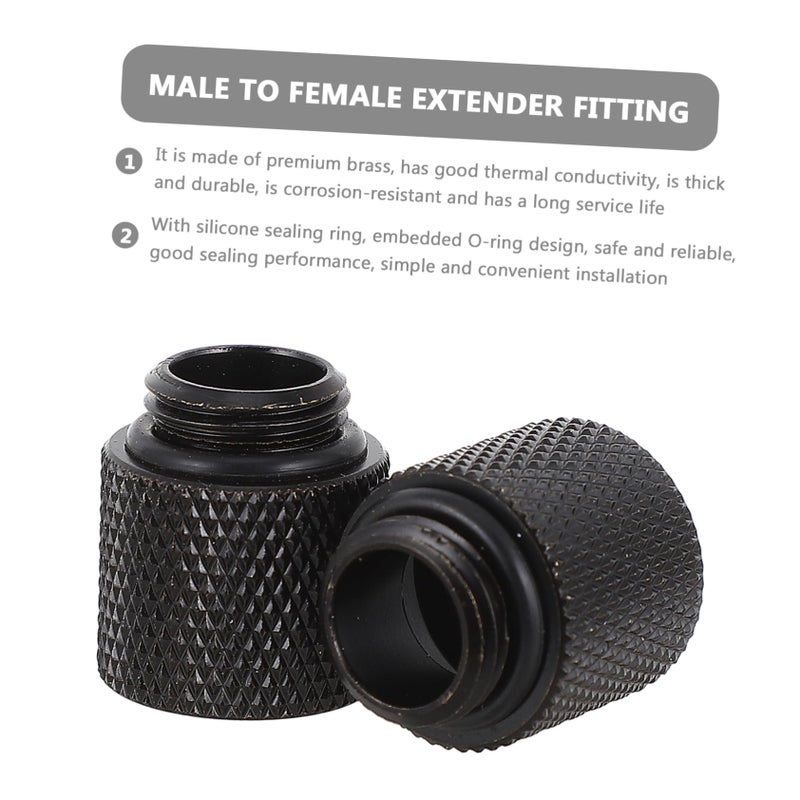 G1 4 Inch Copper Water Cooling Extender Fitting 3 PCS for PC Liquid Cooling System - Image 3