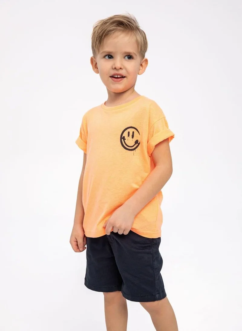 MINOTI Boys t-shirt 4-pack striped chest cream