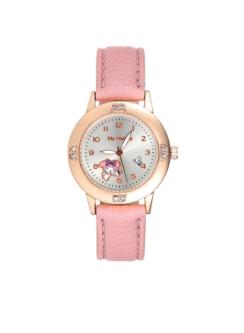 PULUZ 2pcs Kid Leather Band Quartz Movement Waterproof Classic Analog Watch with Leather Stainless Steel Band Elegant Watch - Image 3
