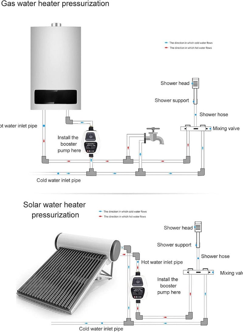 spa luxetique Home Automatic Booster Pump 180W 24V Small Centrifugal Pump Solar Water Heater Shower Pipe Pressurization Bass Pump - Image 5