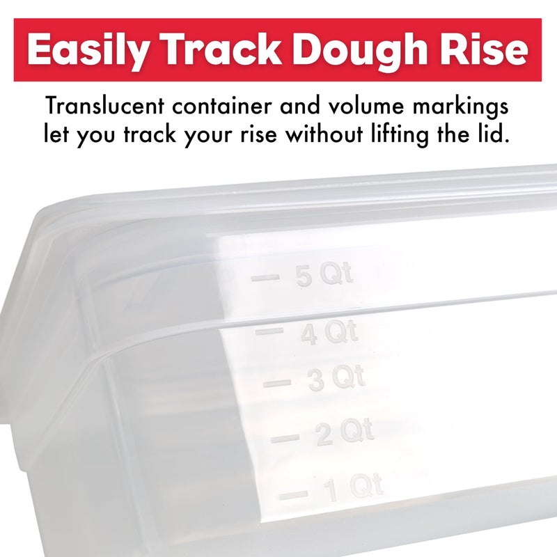 Brod & Taylor Proofing Container With 6L Capacity, Fits Up to 3000 Grams of Dough â€“ Dough Rising Box for Bread, Sourdough & Pizza (Dishwasher Safe, BPA-Free) - Image 5