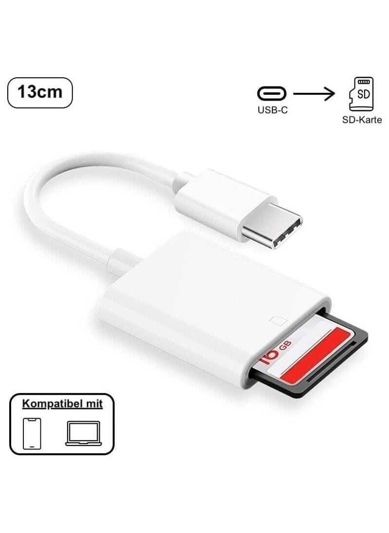 Generic - Card Reader USB C Memory Card Reader Mobile Phone SD to Type C OTG Adapter USB Card Reader - Image 1