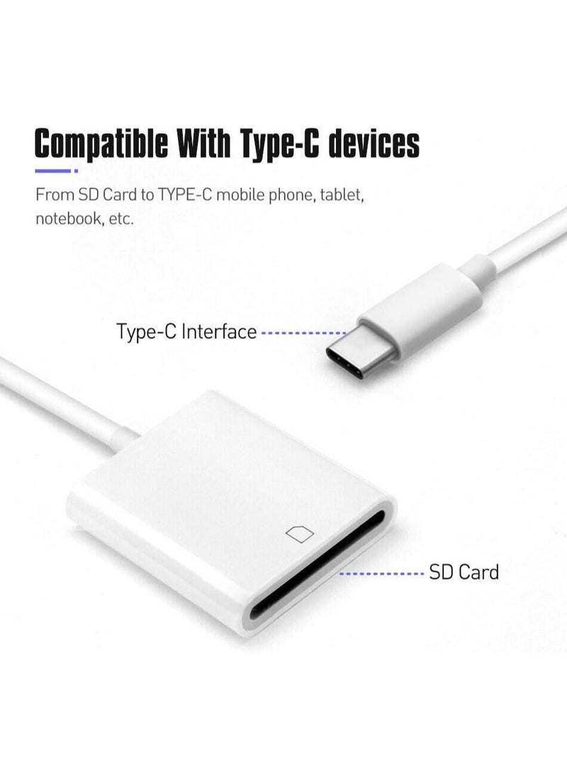 Generic - Card Reader USB C Memory Card Reader Mobile Phone SD to Type C OTG Adapter USB Card Reader - Image 1