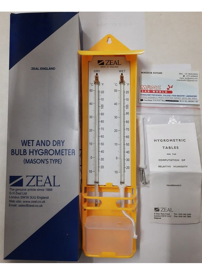zeal Zeal Mason's Type Make Wet and Dry Bulb Hygrometer - Image 2