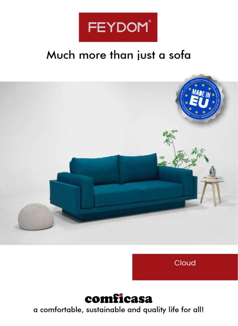 COMFICASA - FEYDOM Cloud Velare middle dark grey : Modular 2- seater sofa bed - Image 1