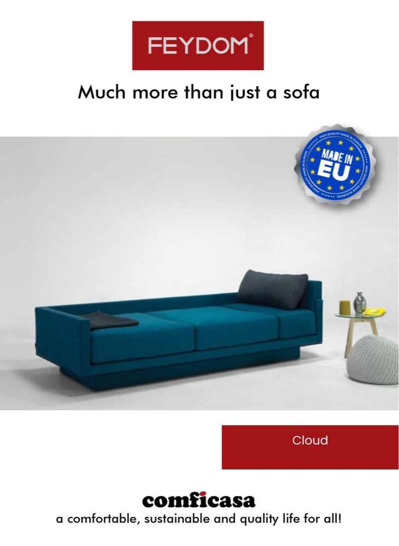 COMFICASA - FEYDOM Cloud Velare middle dark grey : Modular 2- seater sofa bed - Image 1