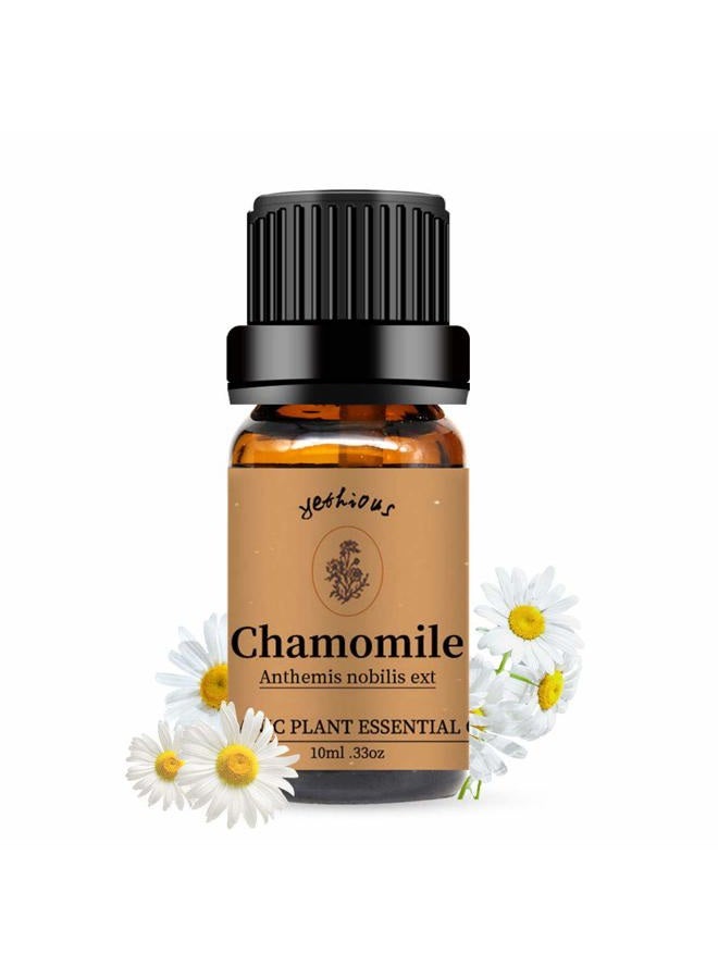 Yethious Organic Chamomile Essential Oil 100% Pure Aromatherapy Oils for Diffuser, Skin, Hair and Face, 10 Milliliters - Image 1