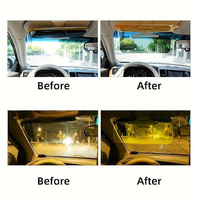 Dual Purpose Car Sunshade 7567 Polarized Windshield Visor for Day and Night Anti Glare - Image 5