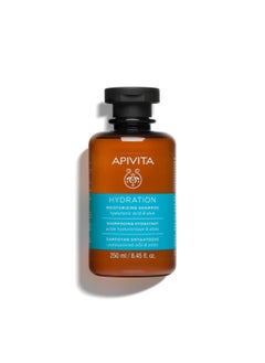 Apivita Apivita Hydration Shampoo - Natural moisturizing shampoo with hyaluronic acid, aloe and honey - Offers deep hair hydration, frizz control, hair breakage and split ends prevention 