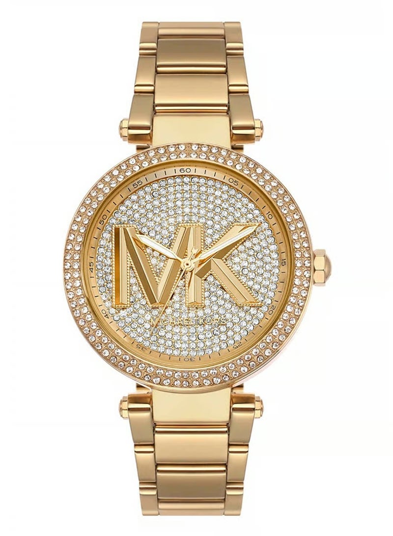 ام كي ساعة نسائية باركر 39 مم ذهبية 7283 - Image 1