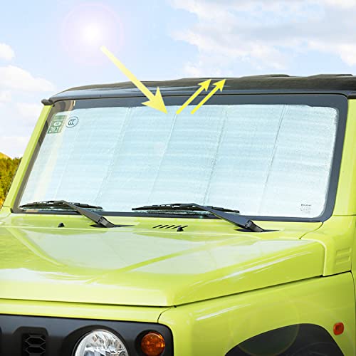YOCTM Thicken Windshield Sunshade for Suzuki Jimny JB64 JB74W 2019 2020 2021 2022 2023 2024 2025 UV Reflecting Foldable Front Windshield Sun Shade - Image 2