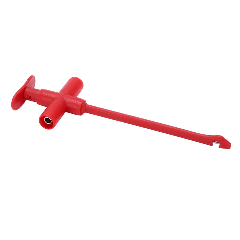 J.30022 Puncture Test Clip with 4mm Banana Jack Universal Repairing Testing Tool for MultimeterRed - Image 3