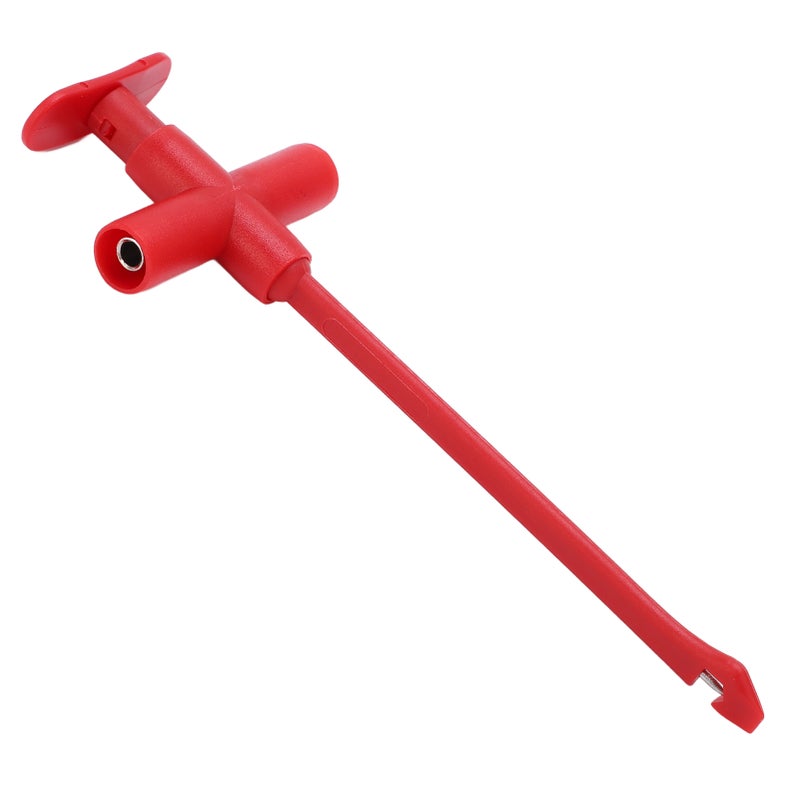 J.30022 Puncture Test Clip with 4mm Banana Jack Universal Repairing Testing Tool for MultimeterRed - Image 4