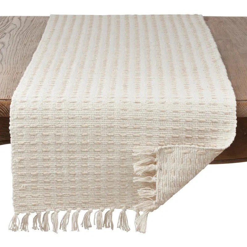 Bluejw Good Quality Cotton Table Runners with Tassels – 3 Color Options for a Warm Dining Scene, Affordable Price - Image 5