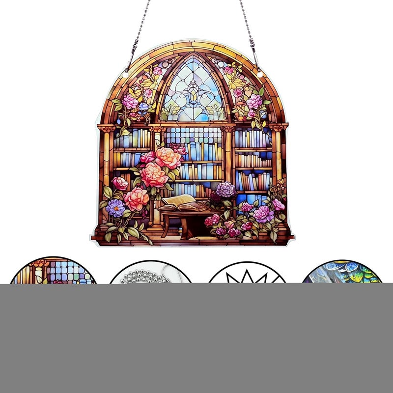 thmnj Carnival Lily Ornaments Colorful Window Hanging Decorations Home Wall Decor for Bedroom Patio Indoor Outdoor - Image 2