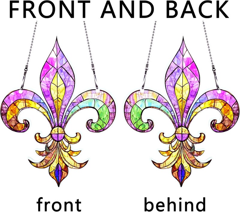 thmnj Carnival Lily Ornaments Colorful Window Hanging Decorations Home Wall Decor for Bedroom Patio Indoor Outdoor - Image 3