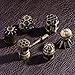 UDIXI Metal DND Dice Set RPG Polyhedral 7Die Metal Dice Set DD Bomb Shaped Cool Design with Leather Pouch for Role Playing Games and Other Tabletop Game Ancient Bronze - Image 4