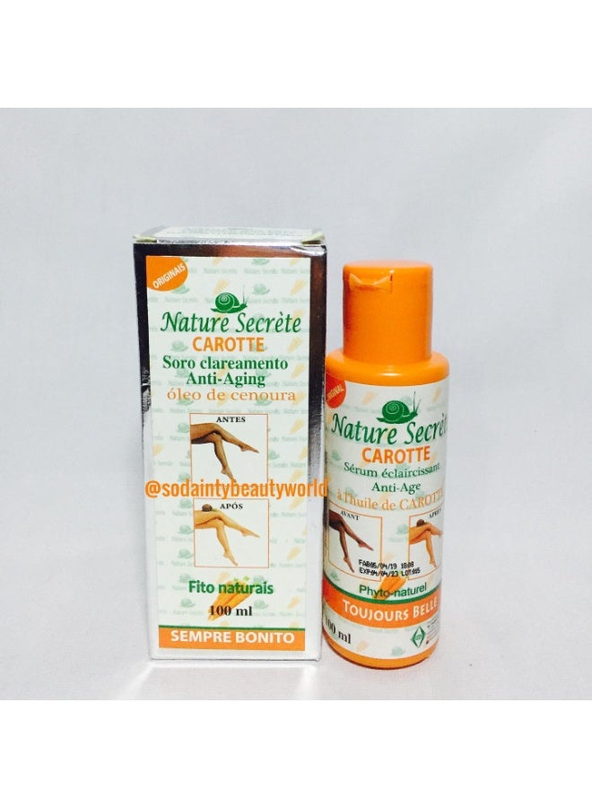 Nature Secret Oil with carrot Skin Lightnning Oil 100ml