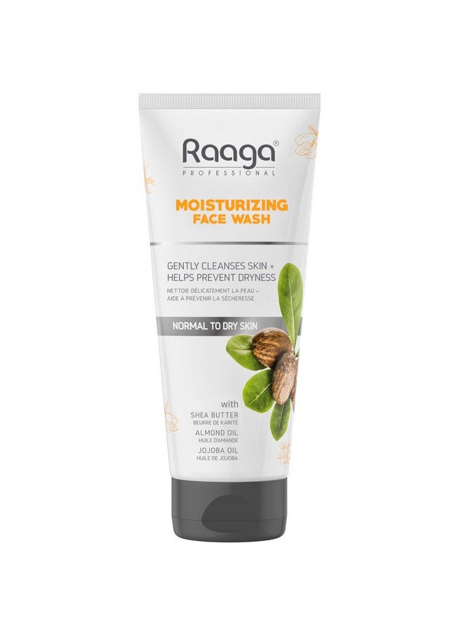 RAAGA PROFESSIONAL - Moisturizing Facewash, With Shea Butter, Jojoba And Almond Oil, 80Ml, Gently Cleanses Skin, Removes Dirt And Impurities, For Normal To Dry Skin - Image 1