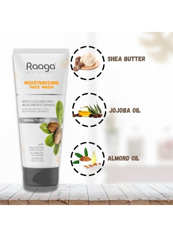 RAAGA PROFESSIONAL - Moisturizing Facewash, With Shea Butter, Jojoba And Almond Oil, 80Ml, Gently Cleanses Skin, Removes Dirt And Impurities, For Normal To Dry Skin - Image 1