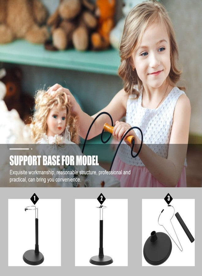 Toddmomy 2pcs Doll Stand Display Holder- Adjustable Mannequin Model Support Frame Figures Display Rack Doll Bracket Stand Dolls Accessories,25cm - Image 5