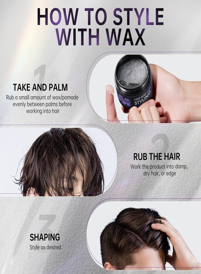 BOLI Hair Styling Wax for Men, All Day Strong Hold Gel, Texturizing & Matte Finish, Styling Pomade for Medium, Thick, Straight, or Wavy Hair (100g) - Image 4