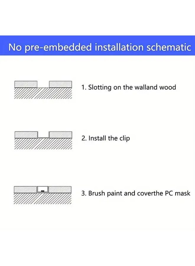 12pcs Black Aluminum U Shaped LED Channel 50cm With Milky White Diffuser - Image 5