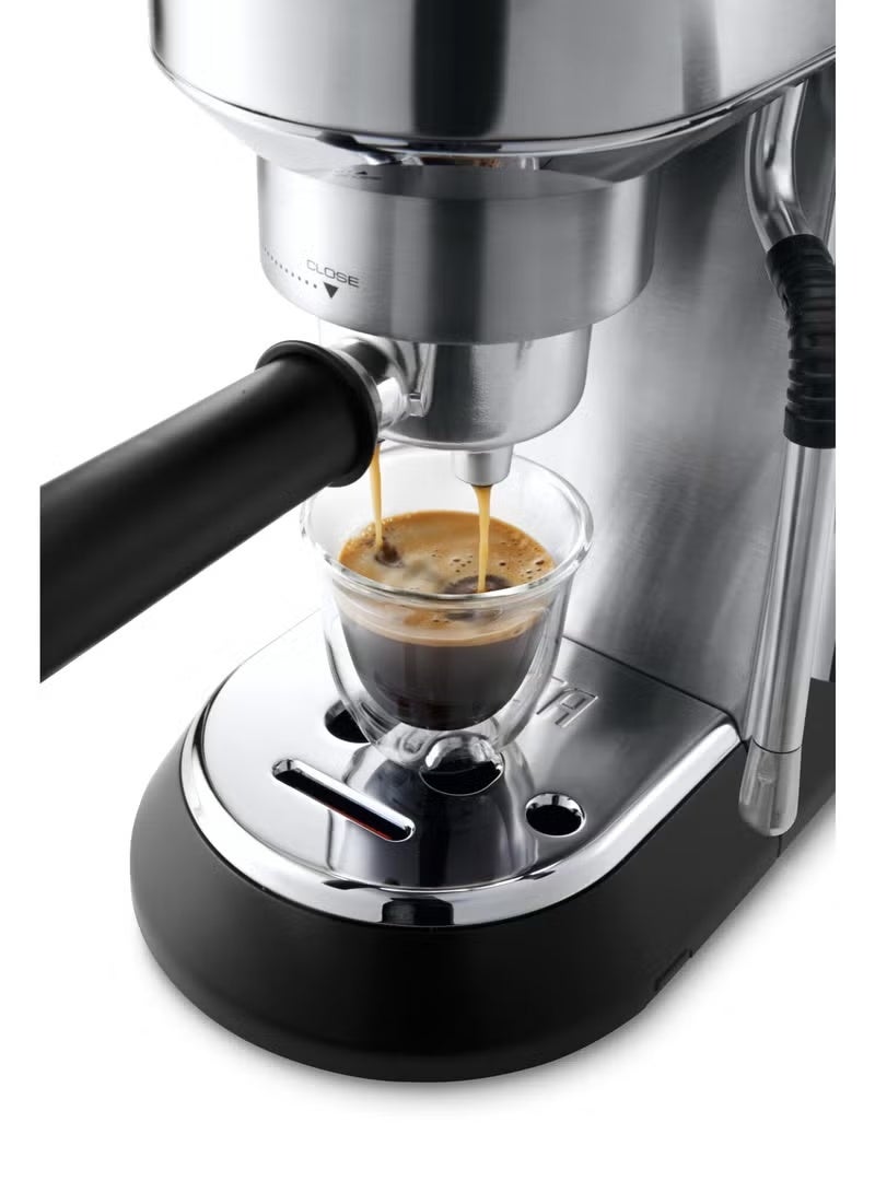 De'Longhi DeLonghi Dedica ARTE, Pump Espresso Coffee Machine, 1350W, 1.1L, EC885M, Gray - Image 3