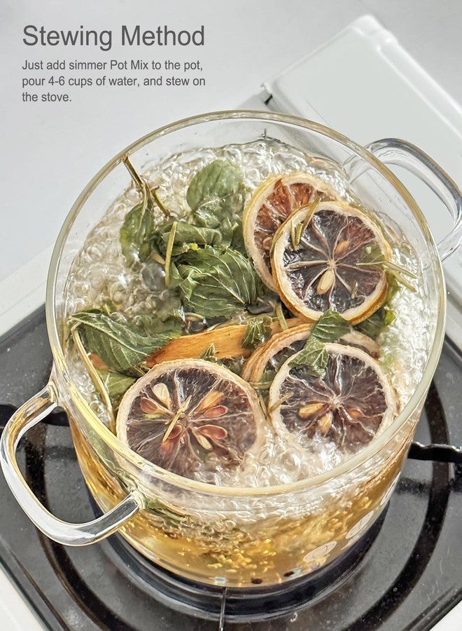 Apragaz Spring Potpourri Simmering, Simmer Pot Mix Dried Lemon Slices, Rosemary, Peppercorn, Palo Santo, Black Obsidian - Stovetop Potpourri Hostess Gift(Ultimate Energy Cleanse) - Image 4