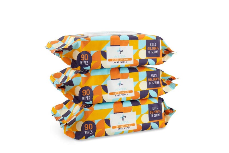 Alta + Antibacterial Hand Wipes 90 Wipes (3) Packs - Image 1
