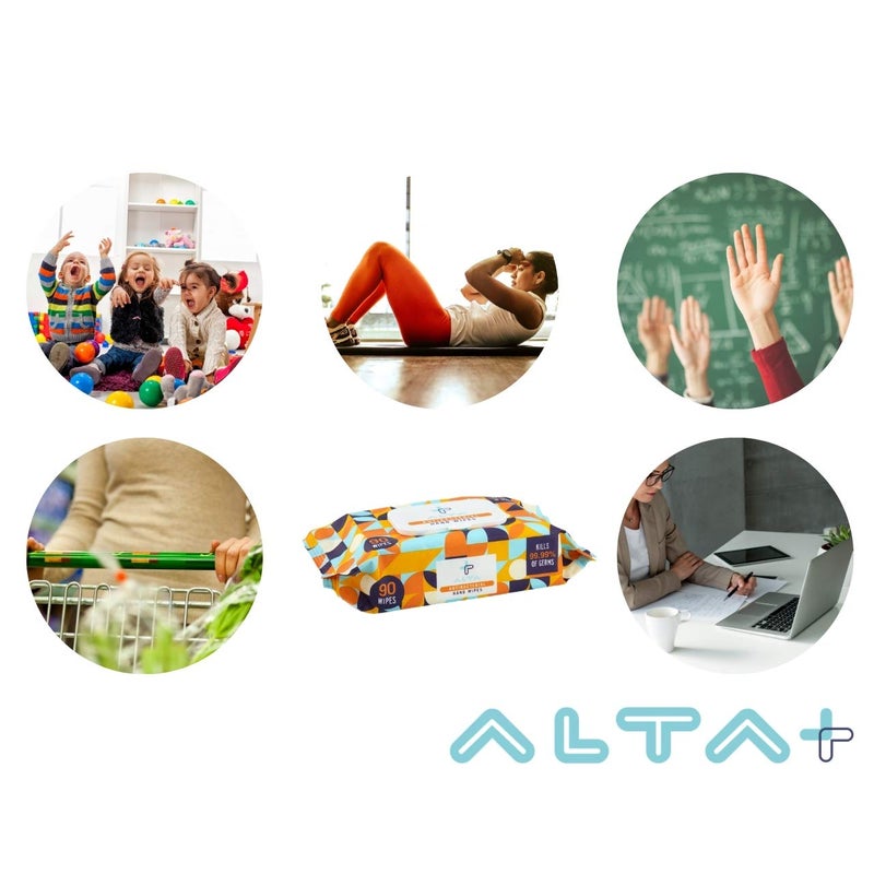 Alta + Antibacterial Hand Wipes 90 Wipes (3) Packs - Image 4