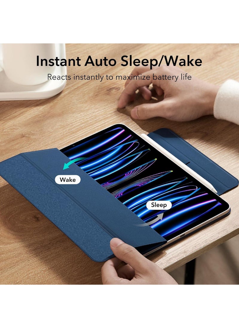 Rock Pow - Case For iPad Pro 11 Inch 2022/2021/2020 Case iPad 11 inch 4th/3rd/2nd Generation Convenient Magnetic Attachment 2 Way Stand Full Pencil 2 Support Rebound Magnetic Case - Image 1
