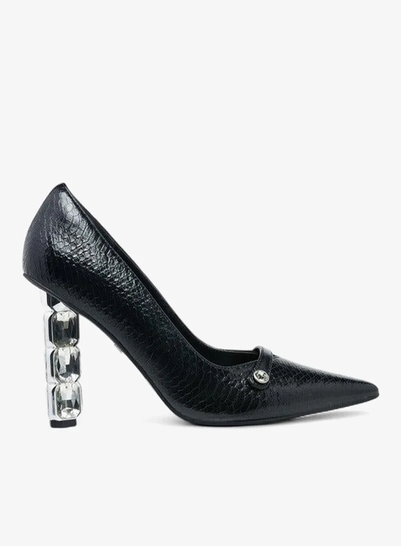 Celeste Women's Pointed Toe Slip-On Pumps with Stiletto Heels