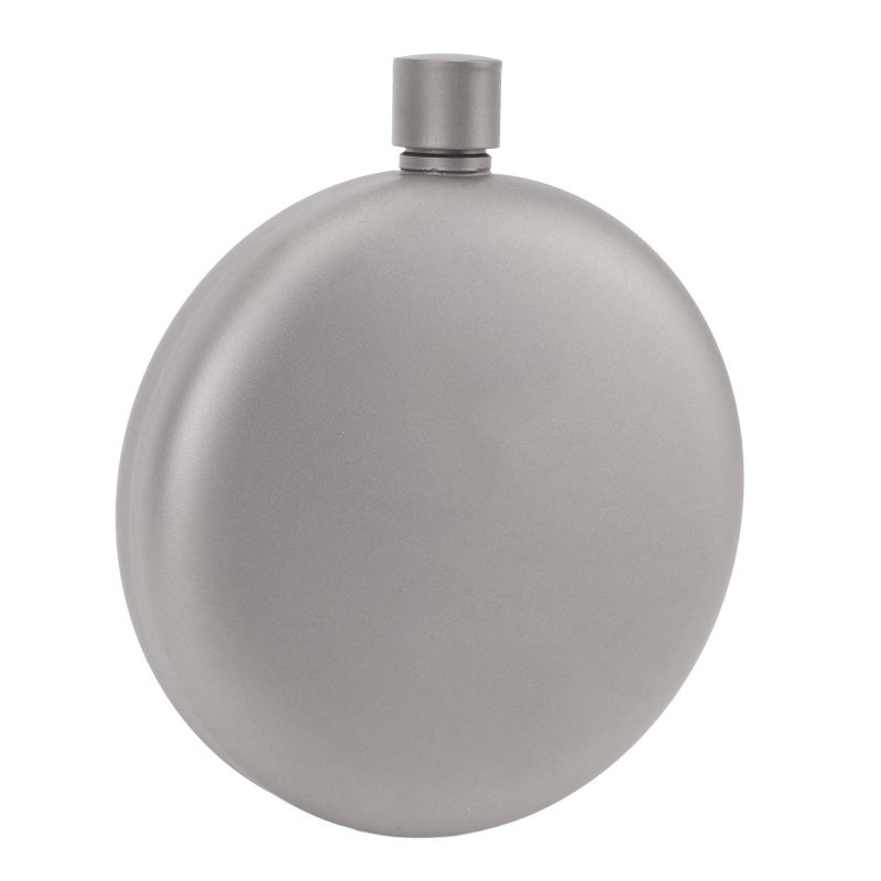 HWZBBEN Hip Flask: 100% High Strength Ti Material - Leakage Proof Lid Compact Liquor Flask for Outdoor Camping Fishing Picnicking Hiking Indoor Activities - Image 3
