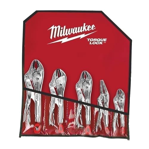 Milwaukee 5Pc Torque Lock Locking Pliers Set Model Number 48223695 - Image 1