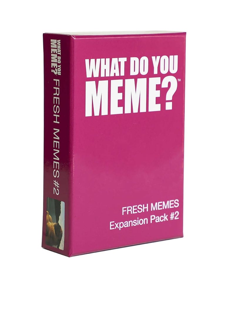 WHAT DO YOU MEME? Fresh Memes Expansion Pack #2 Card Game for Families and Teenagers Ages 17+ - Image 1