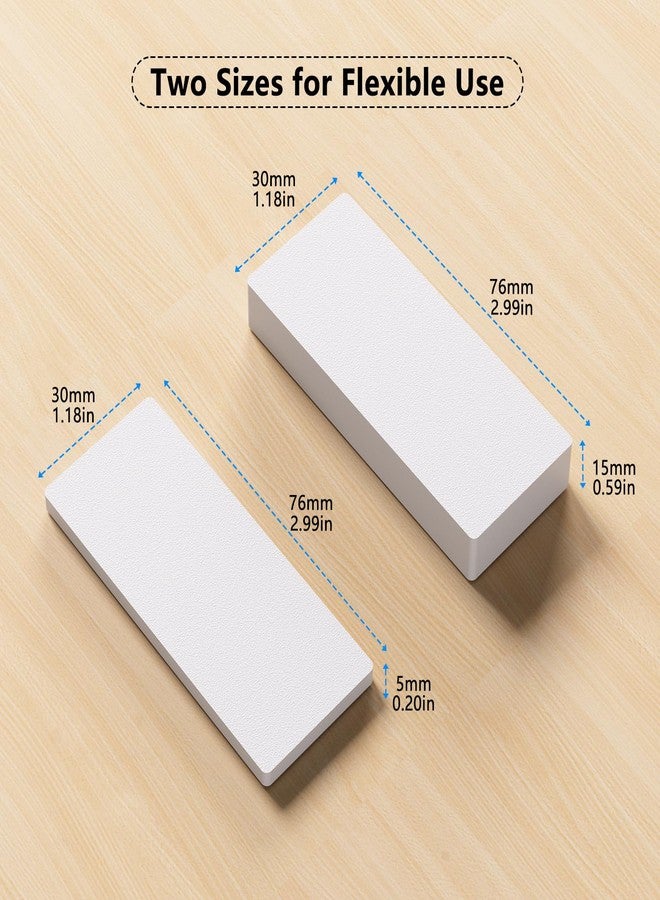 IPEROT 18Pcs Furniture Pads, EVA Foam Headboard Stoppers for Wall, 8Pcs (15mm Thick)+10Pcs (5mm Thick) Wall Protector, Anti-Vibration Soundproof Pads, Couch Stoppers, Bed Noise Stopper, Felt Pads - Image 2