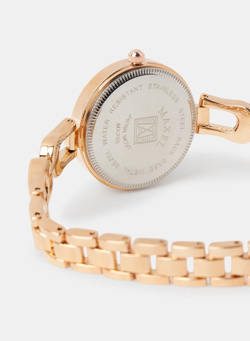 Maxel Women's Embellished Wrist Watch MX64 - Image 4