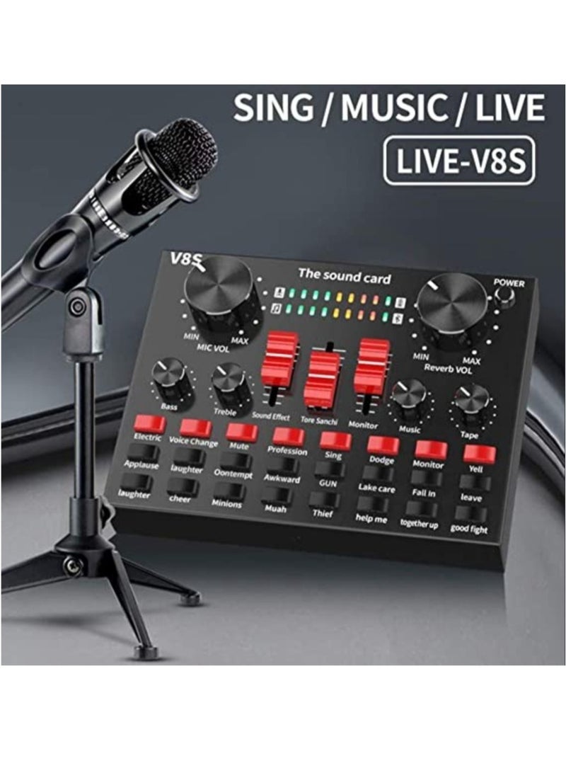Gravity Live Streaming Sound Adapter Phone Laptop Microphone Multi-Function High Sound Quality Intelligent Compatibility Sound Adapter - Image 2