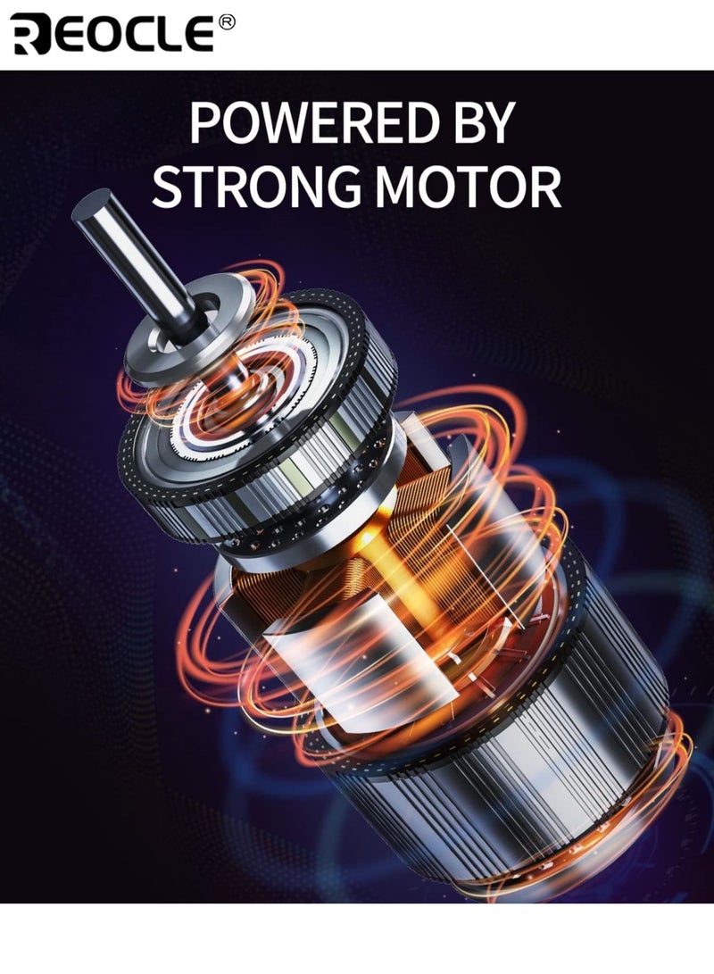 ريوكل عصارة حمضيات محمولة قابلة لإعادة الشحن عبر USB عصارة برتقال وليمون بتصميم قابل للفصل مادة PP آمنة الغذاء لصنع العصير الطازج في المنزل - Image 5