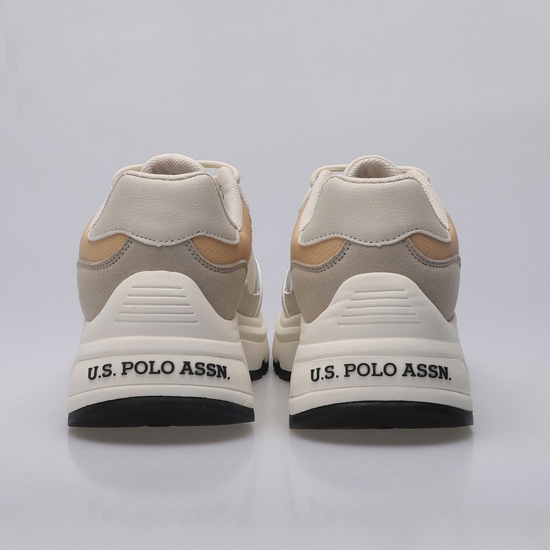 U.S. Polo Assn. حذاء رياضي نسائي بيج 4s Vıavaı 4pr - Image 3