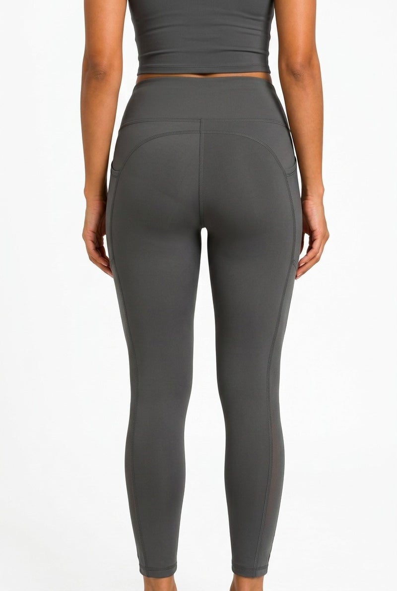Moveletix Women's Training Leggings Dark Grey Luxe Soft - Image 2