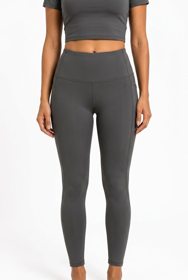 Moveletix Women's Training Leggings Dark Grey Luxe Soft - Image 5
