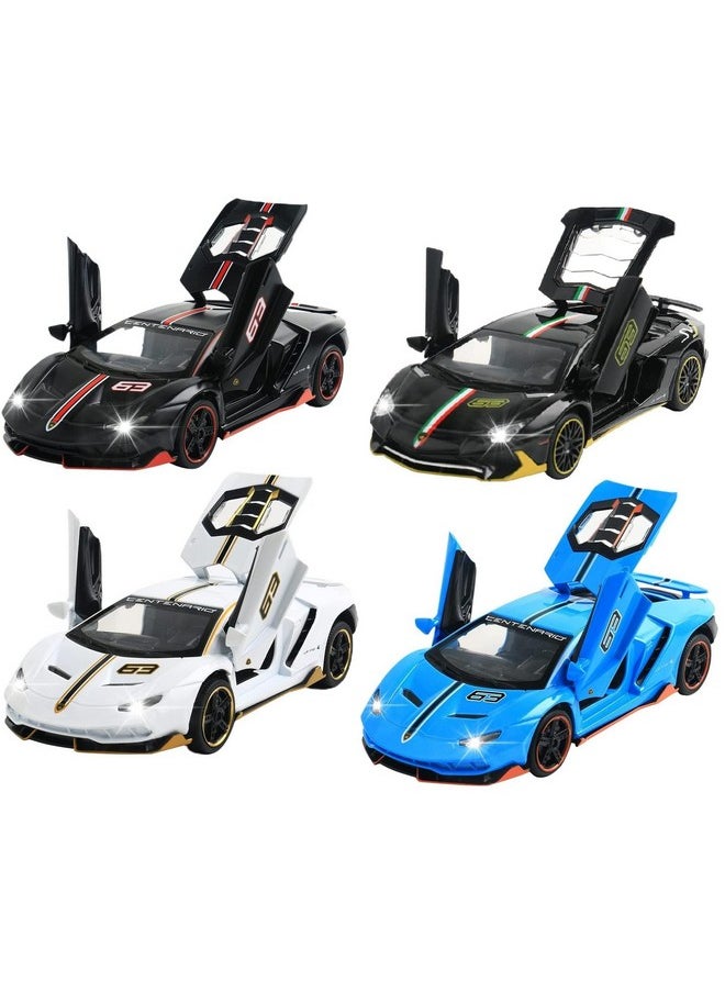 Sky Tech Sky Tech® Lamborghini LP770-4 Sport Car Model Car 1:32 Exclusive Alloy Metal Pull Back Die-cast Car Metal Pullback Toy car with Openable Doors & Light Music Best Gifts Toys Kids【Colors as Per Stock】  - Image 2