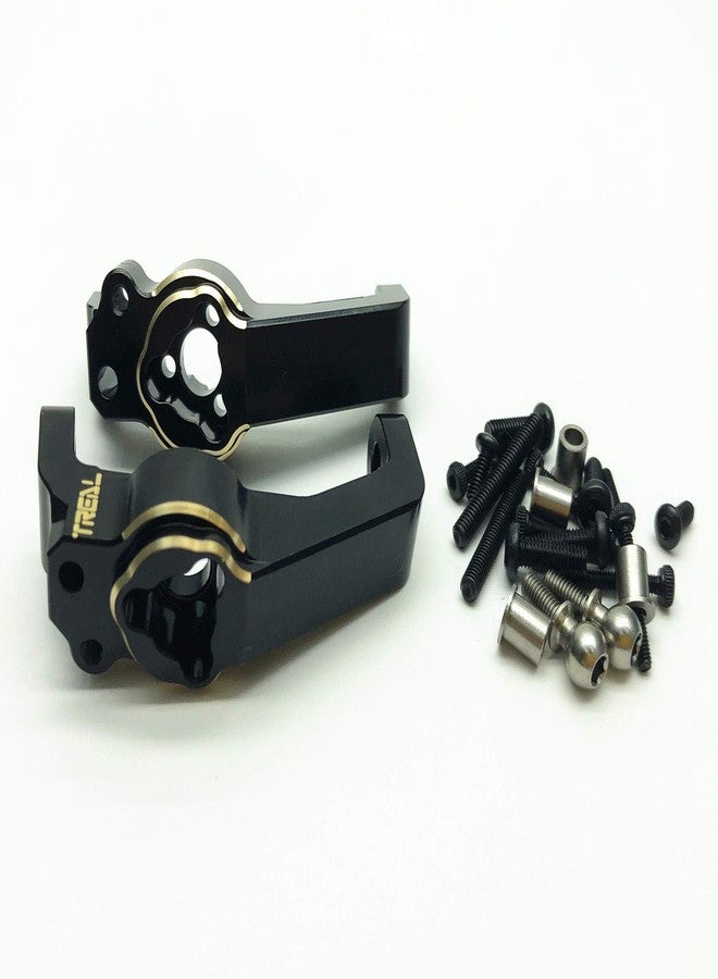 Treal Brass Caster Mounts C Hubs Carrier for Redcat GEN8 and Axe Edition 1:10 RC Crawler (Black) - Image 3