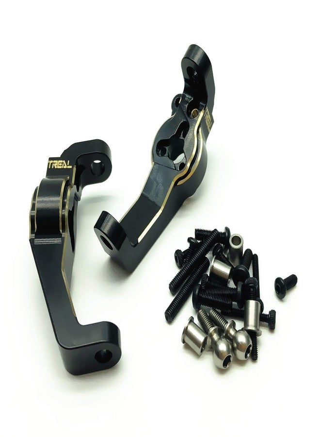 Treal Brass Caster Mounts C Hubs Carrier for Redcat GEN8 and Axe Edition 1:10 RC Crawler (Black) - Image 1