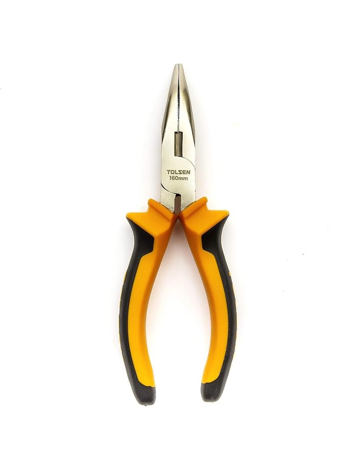 TOLSEN Industrial 6" 160Mm Bent Snip Needle Nose Pliers Wire Cutter - Image 1