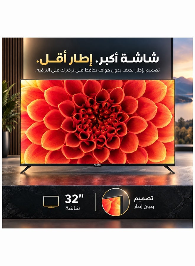 نيكاي تلفزيون LED مقاس 32 بوصة، تلفزيون LED رفيع مع جهاز تحكم عن بعد، NTV3272LED | منافذ HDMI وUSB، وضع AV، مقبس سماعة الرأس، مدخل صوت للكمبيوتر الشخصي، VGA | تقنية توفير الطاقة، صوت ديناميكي NTV3272LEDC/NTV3272LED6/NTV3272LED9 أسود NTV3272LED6/NTV3272LED9 NTV3272LED/NTV3272LED4/NTV3272LED7 أسود - Image 2